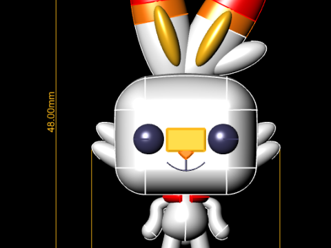 Cute rabbit toy 3D Druckmodell