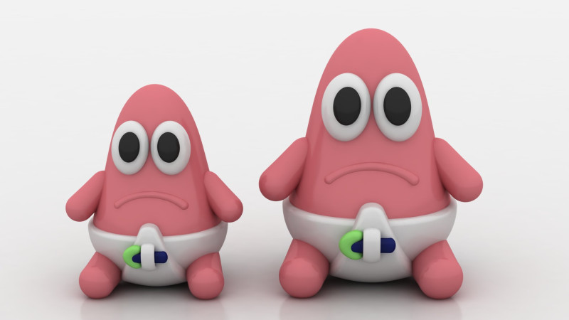 3D baby model 3D Принт Модель .c4d .max .obj .3ds .fbx .stl .blend