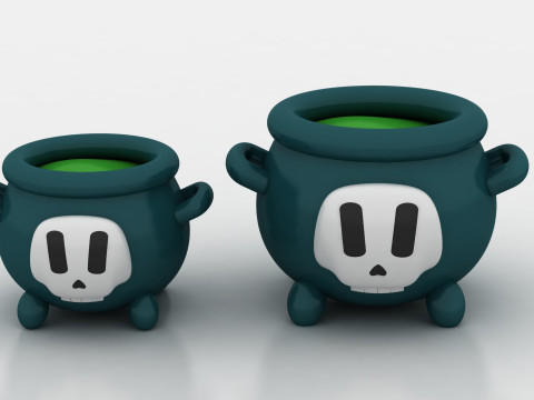 Halloween cauldron toy Modelo de Impressão 3D