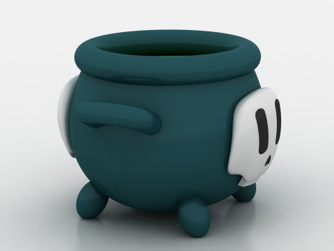 Halloween cauldron toy Model Cetak 3D