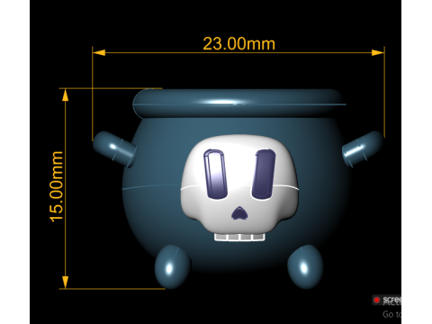 Halloween cauldron toy Model Cetak 3D