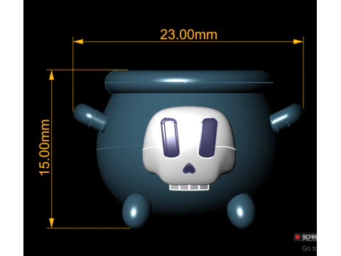 Halloween cauldron toy 3D Print Model