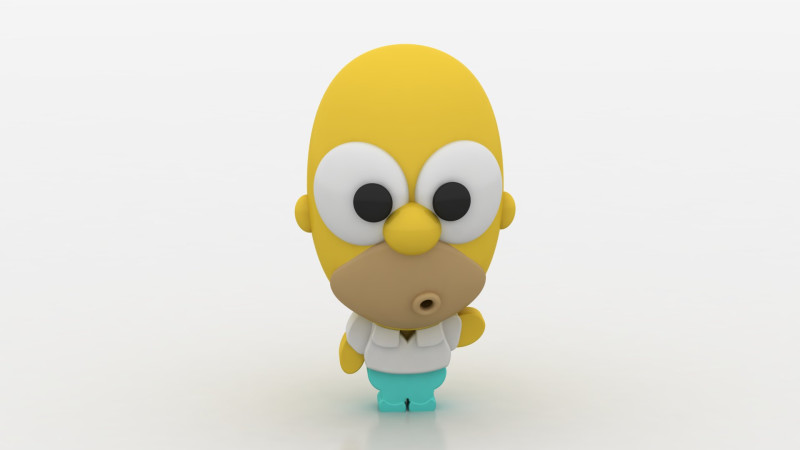 Stylized toy 3D Принт Модель .c4d .max .obj .3ds .fbx .stl .blend