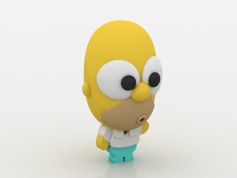 Stylized toy 3D Print Model