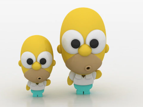 Stylized toy 3D Print Model