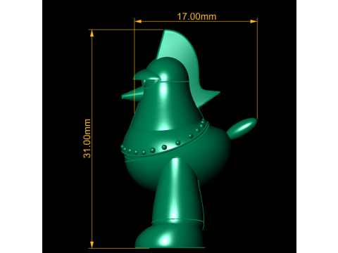 Bird warrior 3D printmodel