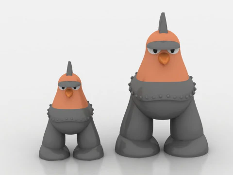 Bird warrior 3D Print Model