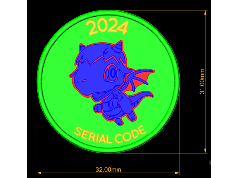 Collectible token 3D Druckmodell