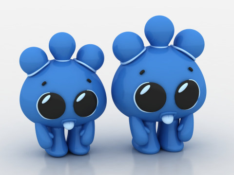 Cute character 3D 打印模型