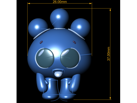 Cute character 3D 打印模型