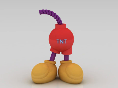 Cartoon bom 3D printmodel