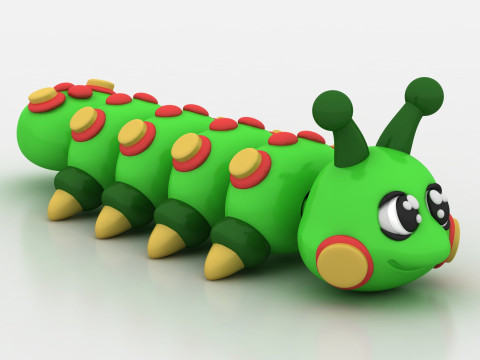 Caterpillar toy 3D Print Model