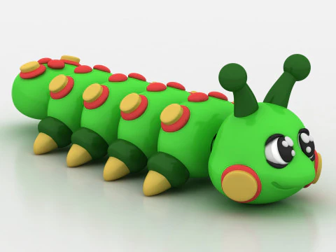 Caterpillar toy 3D Print Model