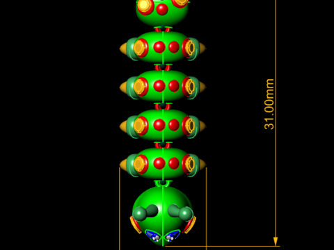 Caterpillar toy 3D Print Model