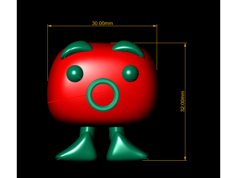 Dwarf character 3Dプリントモデル