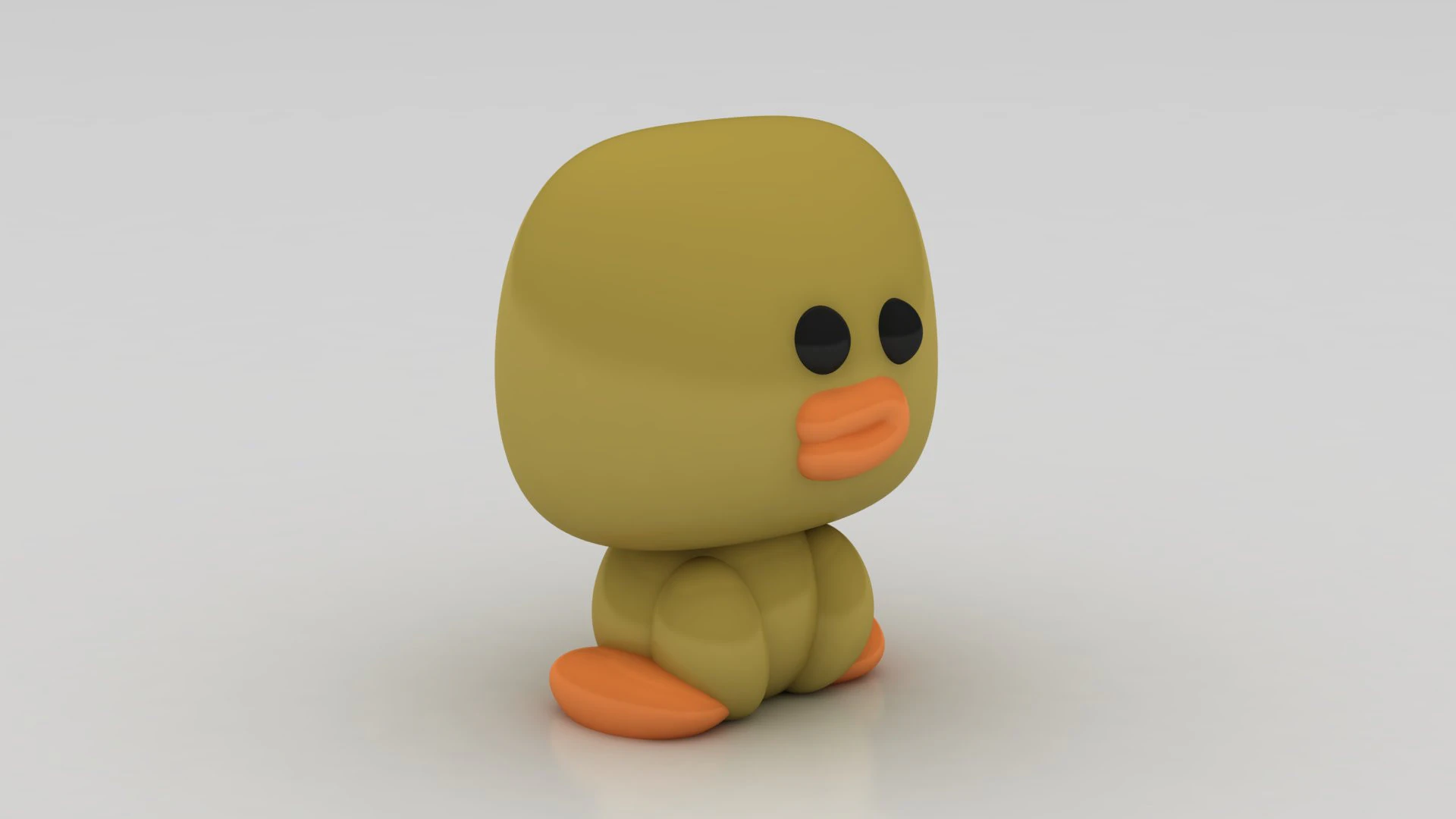 Duck character 3D Print Model .c4d .max .obj .3ds .fbx .stl .blend 