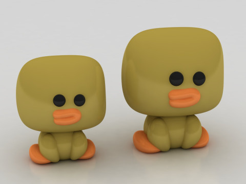 Duck character Model Cetak 3D
