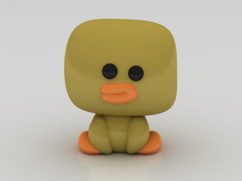 Duck character Model Cetak 3D