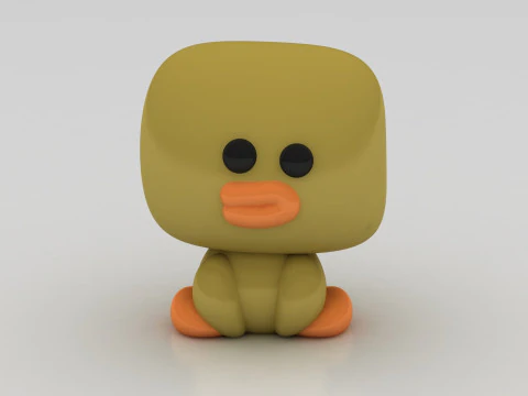 Duck character 3D Print Model