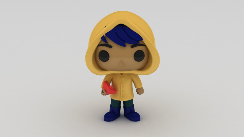 Raincoat character 3D 打印模型 .c4d .max .obj .3ds .fbx .stl .blend