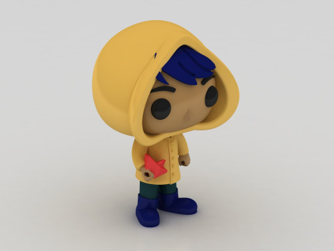 Raincoat character 3D Принт Модель