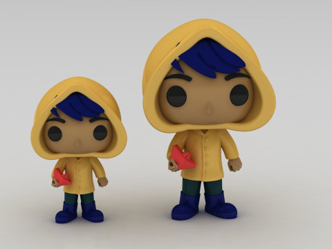 Raincoat character 3D Принт Модель