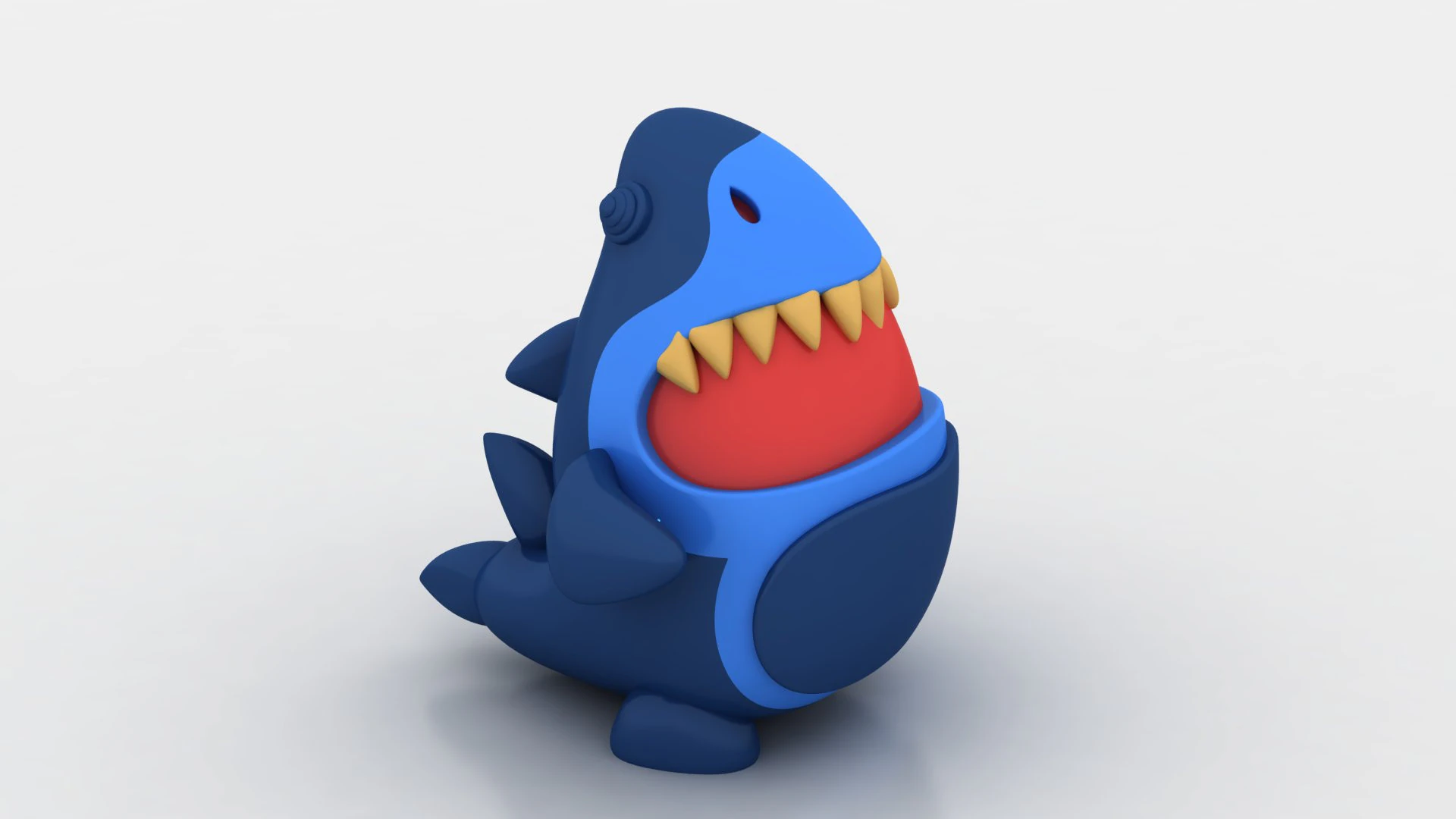 Shark character 3D Print Model .c4d .max .obj .3ds .fbx .stl .blend