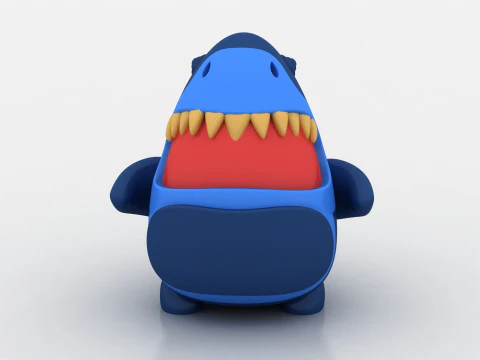 Shark character 3D Print Model