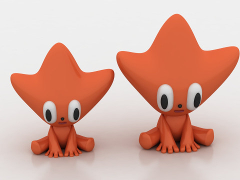 Star character Model Cetak 3D