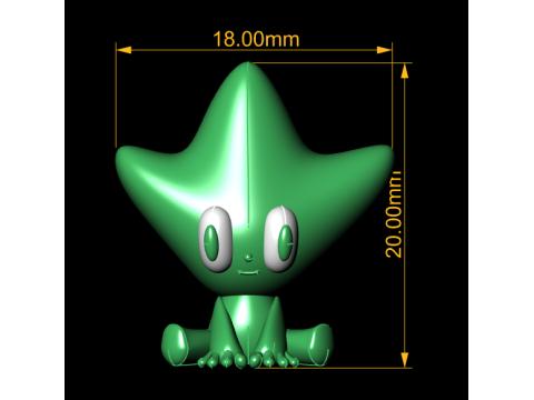 Star character Model Cetak 3D