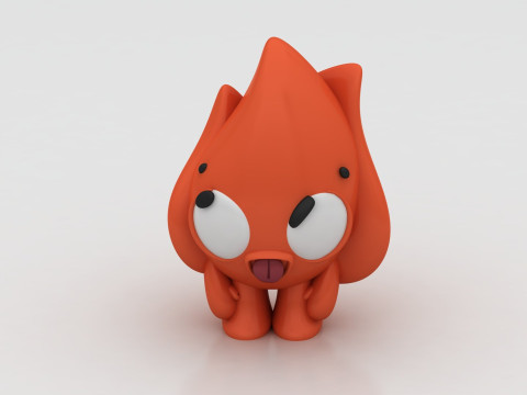Flame character 3D 打印模型