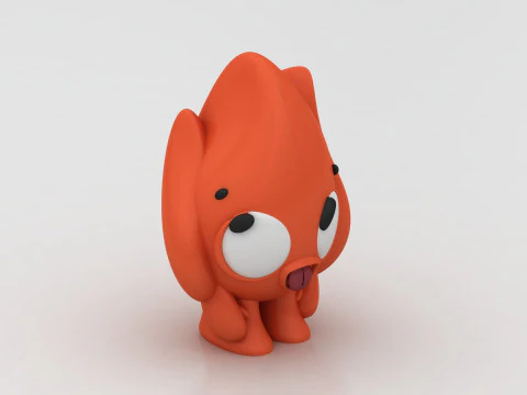 Flame character 3D Print Model