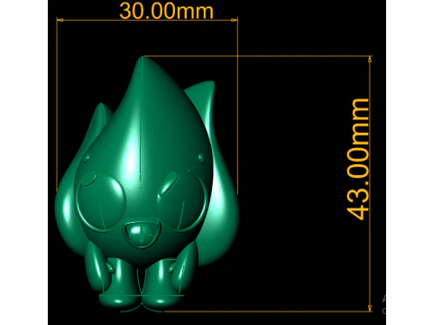 Flame character 3D Print Model
