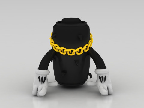 Stylized 3D cartoon character model 3D 打印模型