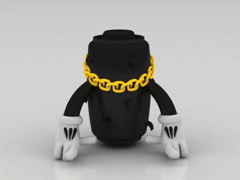 Stylizowany model postaci z kresk&oacute;wek 3D Model do druku 3D