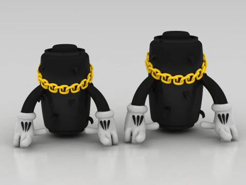 Stylized 3D cartoon character model 3D Print Model