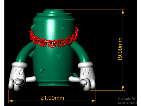 Stylized 3D cartoon character model 3D प्रिंट मॉडल