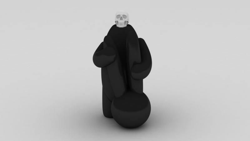 Grim reaper character Modello di stampa 3D .c4d .max .obj .3ds .fbx .stl .blend