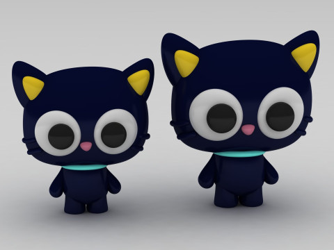 Cartoon cat 3D प्रिंट मॉडल