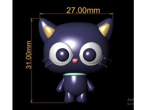 Cartoon cat 3D प्रिंट मॉडल