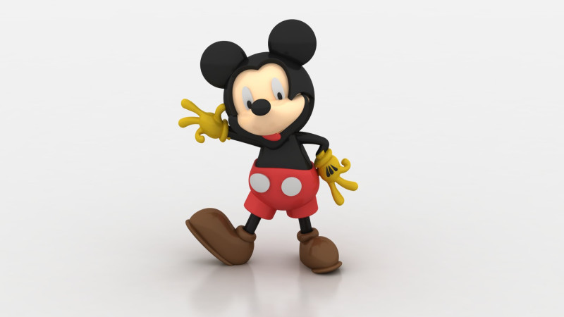Cartoon mouse character Modello di stampa 3D .c4d .max .obj .3ds .fbx .stl .blend