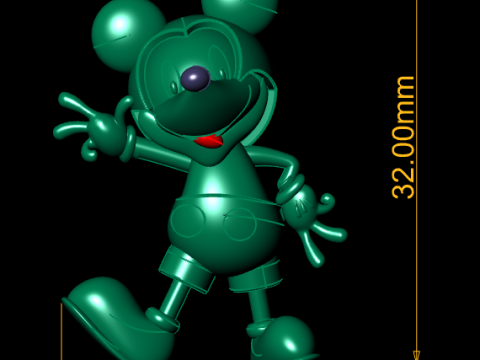 Cartoon mouse character 3D 打印模型