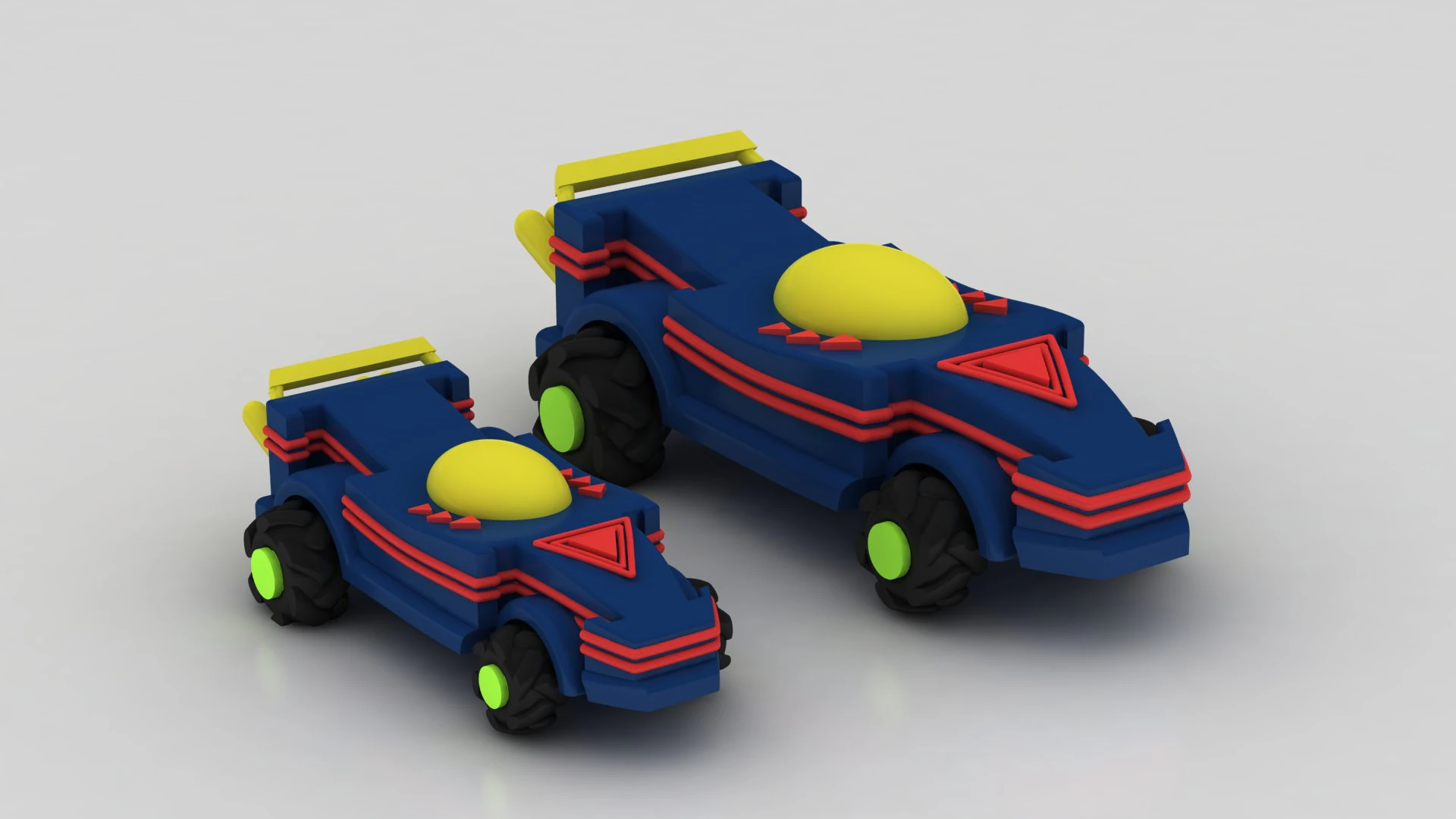 Futuristic toy car 3D Print Model .c4d .max .obj .3ds .fbx .stl .blend 