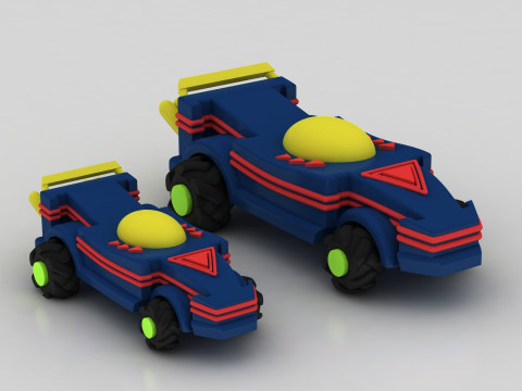 Futuristic toy car 3D 打印模型