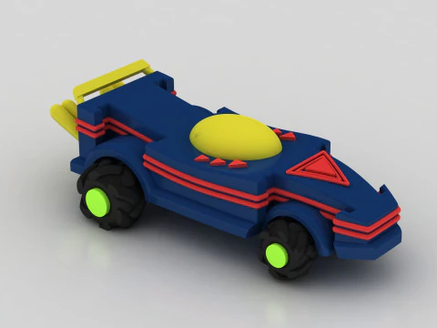 Futuristic toy car 3D Print Model