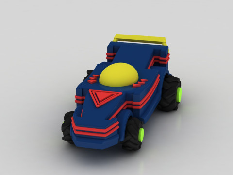Futuristic toy car Modello di stampa 3D