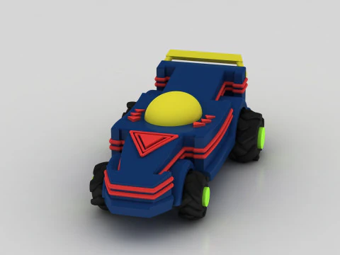 Futuristic toy car 3D Print Model