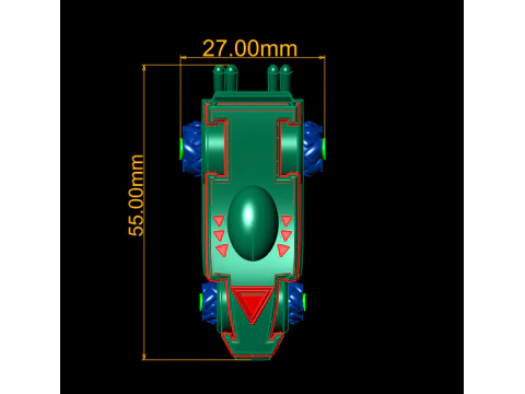 Futuristic toy car 3D Print Model