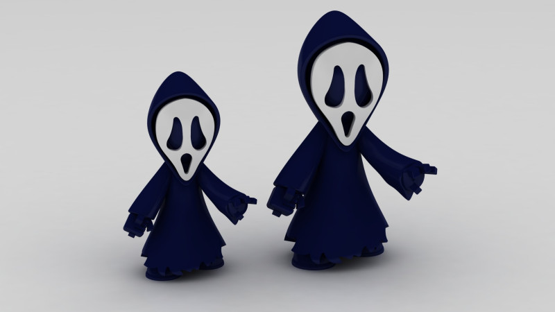 Halloween character 3D 打印模型 .c4d .max .obj .3ds .fbx .stl .blend