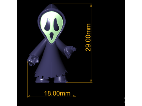 Halloween character 3D 打印模型